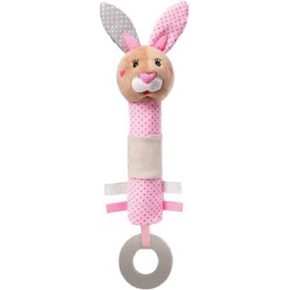 BabyOno Have Fun Baby Squeaker Udstoppet legetøj med pibelyd Bunny Julia 1 stk. - 1 stk.