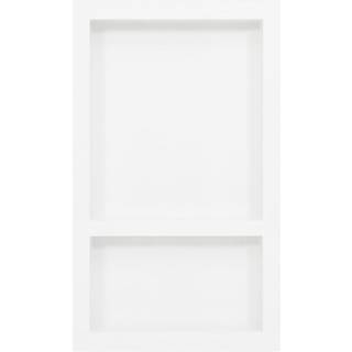 bruseniche med 2 rum 41x69x9 cm mat hvid