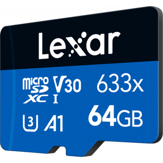 Lexar High Performance BLUE 633x microSD - 100MB/s - 64GB