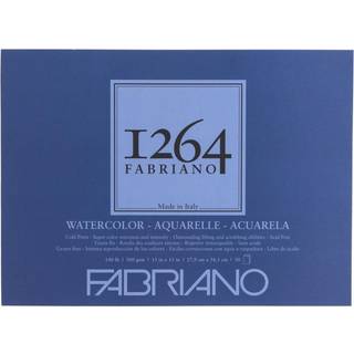 Fabriano 1264 akvarelpude 11 x 15 lys hvid