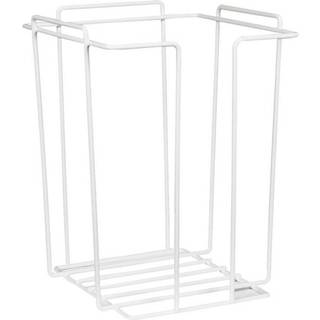 Stativ til vaskeklude, 23x23x13,5 cm, hvid metal