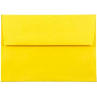 Jampapir A8 Farvet invitation Konvolutter - 5 1/2 x 8 1/8 - Gul genanvendt - 50/pakke