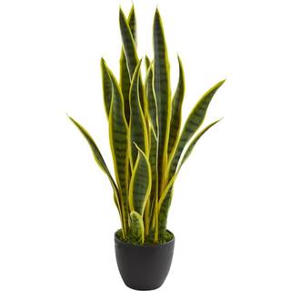Nsten naturligt 26 tommer Sansevieria kunstsilkeplanter Grn
