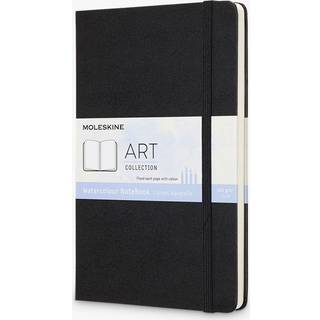 Moleskine Art Notebook Hard Cover Large (5 """" X 8.25 """") Almindelig/blank sort 72 sider