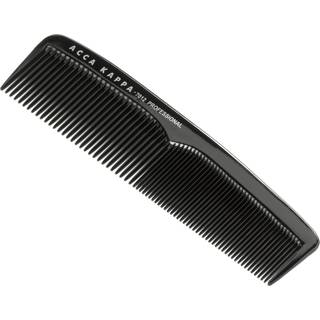 Acca Kappa Professional Fine Coarse Pocket Comb With Pouch – 7012 Black