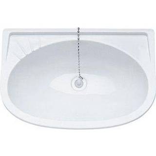 Håndvask båd / vask båd, rektangulær, 395 x 275 mm, plast, hvid