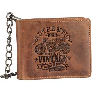 Geldbörse Leder quer mit Kette Cafe Racer 0835 | Greenburry.de