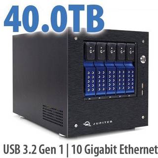 OWC Jupiter Mini 5-Bay Desktop NAS Server 40TB HDD