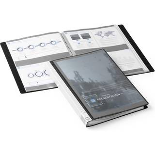 Durable displaybog duralook® plus A4 med 40 lommer sort