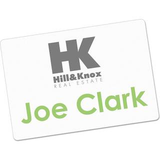 Avery tilpasselige navnemærker 2-1/3 """" X 3-3/8 """" White 100 aftagelige navneskilte badges (05147)