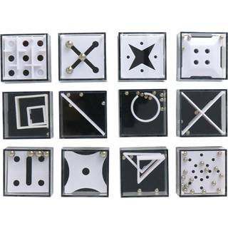 Balance IQ Party Favor -spil - Cube Puzzle Stocking Stuffers til b?rn og voksne - 12 puslespil