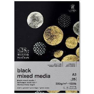 Mixed Media black paper A3 25 sider