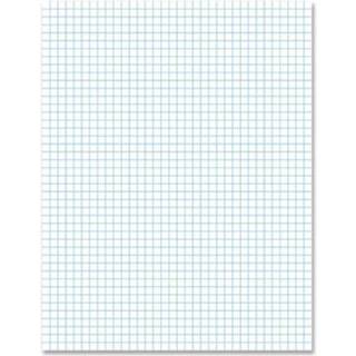Ampad Quadrille Pads Quadrille Rule (4 Sq/In) 50 White (tungv?gt 20 lb Bond) 8,5 x 11 ark