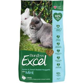 BURGESS Excel kanin junior og dværgkanin mint 3 kg