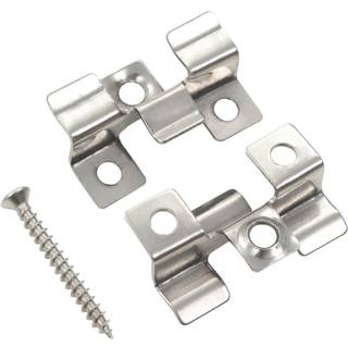 terrasseklips 100 stk. med 200 skruer rustfrit stål