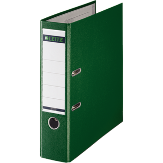 Brevordner Leitz 180 PP A4-80mm grøn, 10 stk., varenr. 10101055