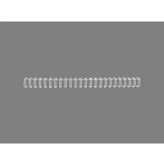 Wire ryg 3:1 NO7 A5 hvid 250stk, GBC RE510770