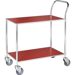Kongamek 75,5 x 43 Rød/Elektrogalvaniseret Bordvogn