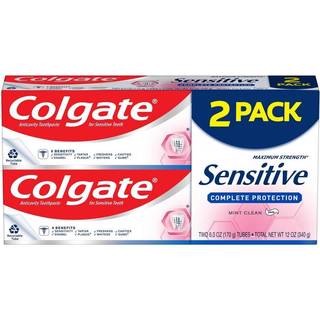 Colgate Sensitive Toothpaste Complete Protection Mint Clean - 6 ounce (pakke med 2)
