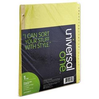 Fortryk af plastbelagte faneblad Divider 25 Alfabetfaner Brev Buff 25/Set