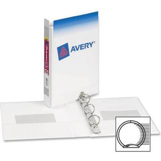 Holdbar vinylrunde ringbinding Binder 5 1/2 x 8 1/2 1 """" Kapacitet Whit