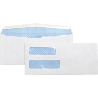 Forretningskilde 36694 Dobbeltvinduet Konvolut nr. 10 4-1/8-tommer X9-1/2-tommer 500/BX White