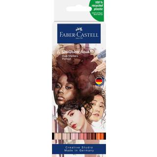 Goldfaber Aqua Dual Marker Set Portrait – 6 penne med hudtoner