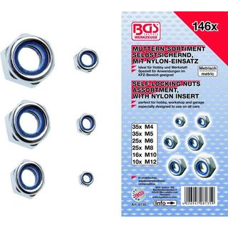BGS Låsemøtriksortiment 4-5-6-8-10-12mm. 146 dele