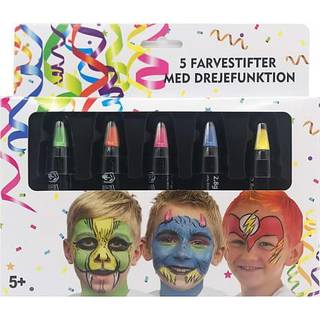 Ansigtsmaling - 5 stifter med drejefunktion