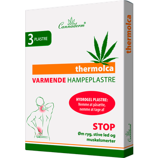 Varmende Hampeplastre 3 stk 10x14 cm Thermolca - 1 pk.