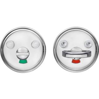 Beslagsboden Spar toiletlås, poleret krom, Ø50 mm