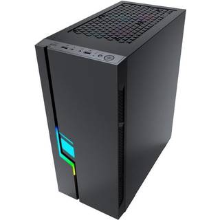 Gembird computer case Fornax 2000 - RGB LED STRIP - Kabinet - Tower - Sort