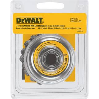 Dewalt DW4910 5 Pack 3-tommer med 5/8-tommer-11 knyttet kopbørste/kulstofstål .020-tommer