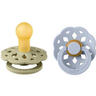 BIBS-sut Boheme 2-pak 0-6m Khaki/Støvblå