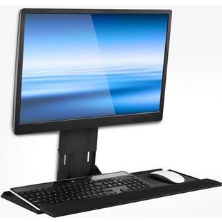 Mount-it! Monitor og tastaturv?gmontering H?jde Justerbar st?ende Vesa-tastaturbakke 25 tommer bred platform med musepude (MI-7915)