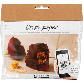 Mini DIY Kit til Valmuer i Crepepapir