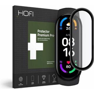 Hofi Xiaomi Mi Smart Band 6 Hybrid Skærmbeskyttelse - Gennemsigtig m. Sort Kant