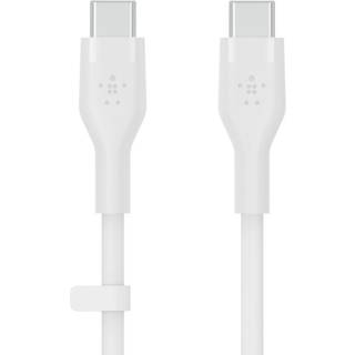BELKIN BOOSTCHARGE USB-C TO C 2.0 SILICONE CABLE 2M WHITE