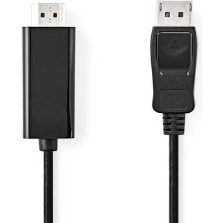 Nedis Displayport kabel | DisplayPort Han | HDMI™ Stik | 4K@30Hz | Nikkelplateret | 1.00 m | Runde | PVC | Antracit | Box