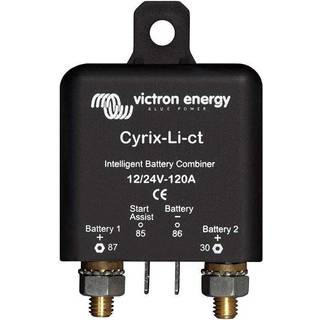 Skillerelæ Victron Cyrix-Li-ct, 12 - 24 V, 120 A, med tilslutning til 2 batterier