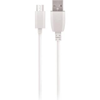 Maxlife ladekabel med MicroUSB - 3 meter, 2A - Hvid