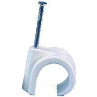 Gelia 050400010 Trådholder rund, hvid, pakke med 100 5-7 mm