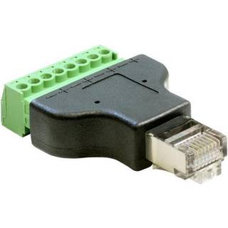 Terminal block adapter - RJ45 han til Terminal block