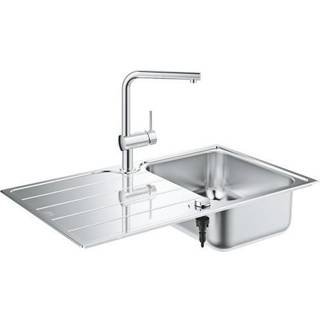 GROHE K500 set stålvask 45 1.0 vendb satin