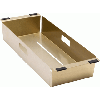 Lavabo skylleskål t/Kubus vask 425x160x70mm PVD messing