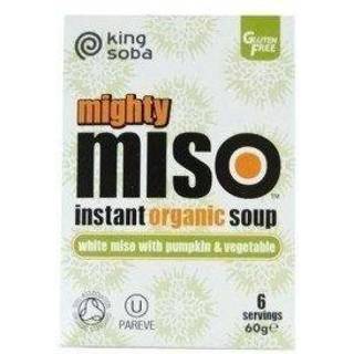 King soba Instant Miso suppe Græskar & Grøntsager Ø - 60g