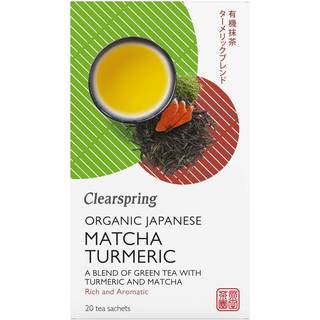 Clearspring Grøn Te M. Gurkemeje & Matcha Ø (20 breve)