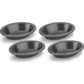 Cuisinart 4 stykker oval tærte skål sæt mini-metal-bakeware stållegering