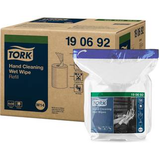 4 x Tork 190692 Wet Wipes t/hænder W14 refill