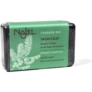 Najel Aleppo Soap w Organic Plant Charcoal, 100 g